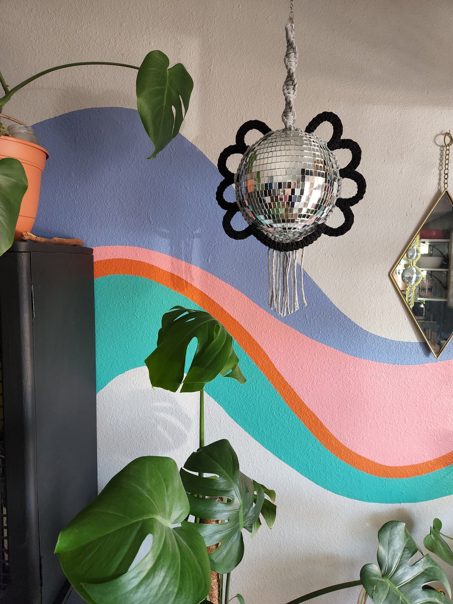 Disco Daisy - Grey + Black